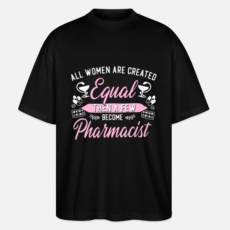 Pharmacy Tech Technician - Stanley/Stella Oversized Unisex Organic T-shirt Blaster 2.0 - black