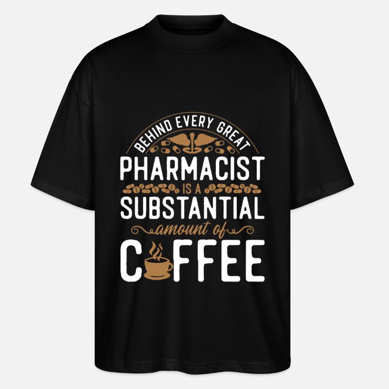 Pharmacy Tech Technician - Stanley/Stella Oversized Unisex Bio T-Shirt Blaster 2.0 - Schwarz