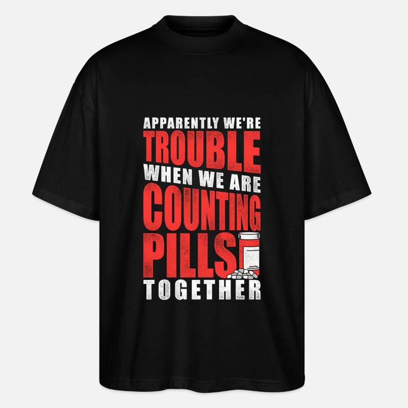 Pharmacy Tech Technician - Stanley/Stella Oversized Unisex Bio T-Shirt Blaster 2.0 - Schwarz