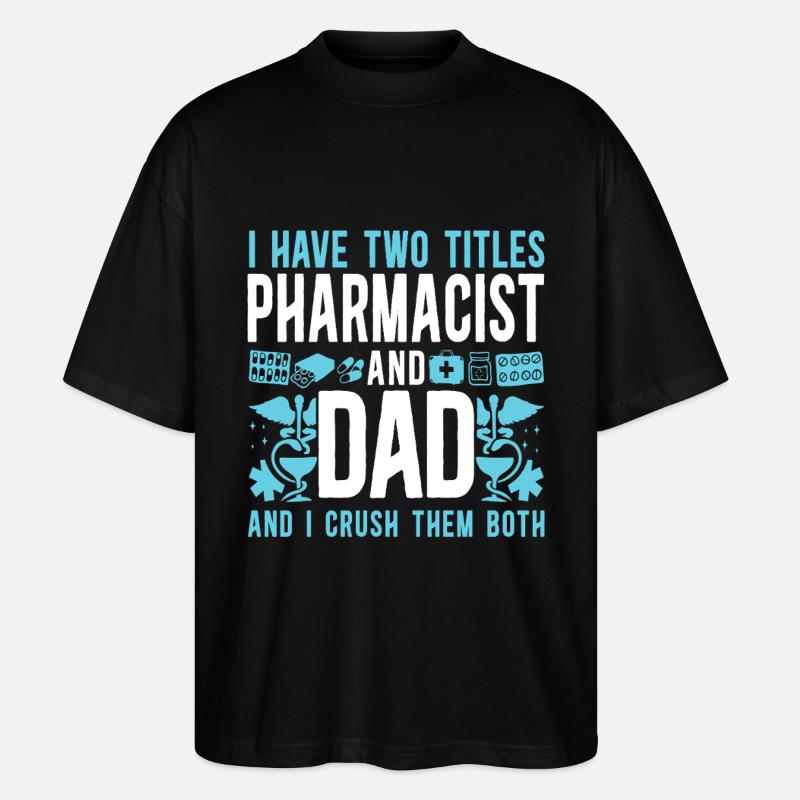 Pharmacy Tech Technician - Stanley/Stella Oversized Unisex Organic T-shirt Blaster 2.0 - black