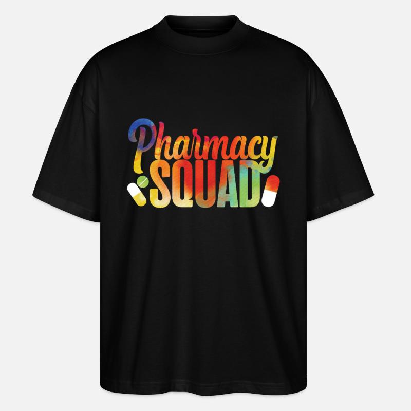 Pharmacy Tech Technician - Stanley/Stella Oversized Unisex Bio T-Shirt Blaster 2.0 - Schwarz