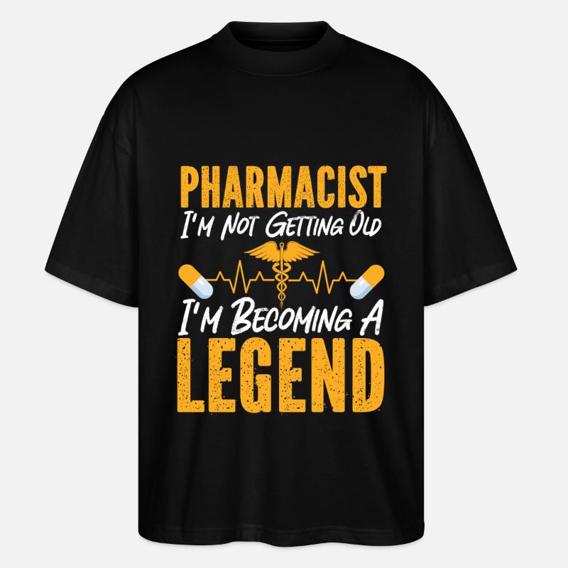 Pharmacy Tech Technician - Stanley/Stella Oversized Unisex Organic T-shirt Blaster 2.0 - black
