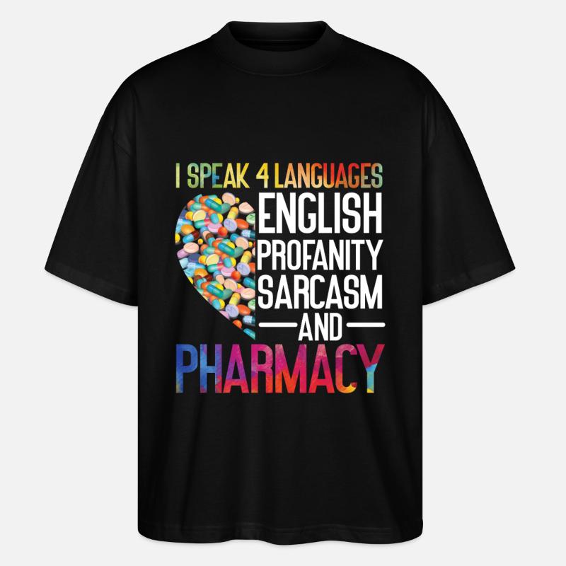 Technicien en pharmacie - T-shirt bio Blaster 2.0 coupe oversize Stanley/Stella Unisexe - noir