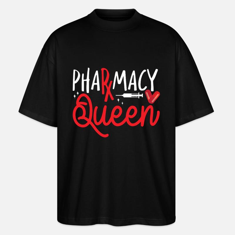 Pharmacy Tech Technician - Stanley/Stella Oversized Unisex Bio T-Shirt Blaster 2.0 - Schwarz