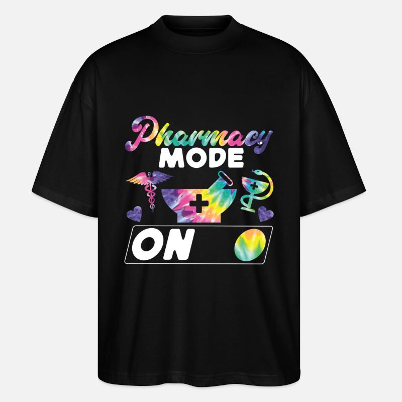 Pharmacy Tech Technician - Stanley/Stella Oversized Unisex Organic T-shirt Blaster 2.0 - black