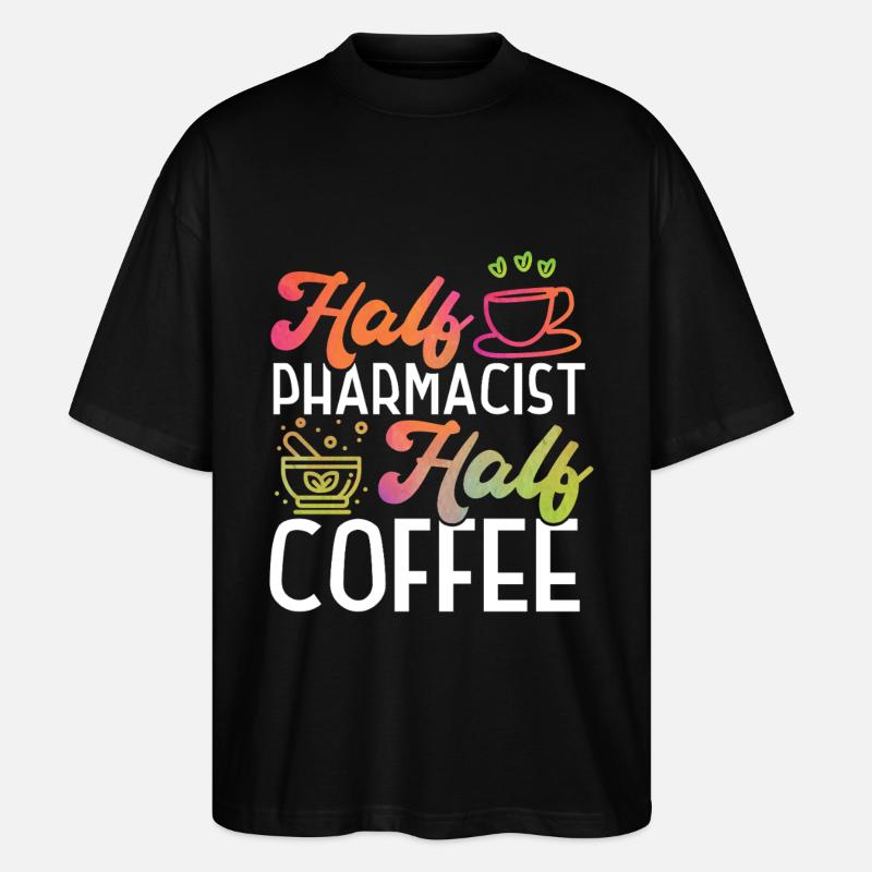 Pharmacy Tech Technician - Stanley/Stella Oversized Unisex Bio T-Shirt Blaster 2.0 - Schwarz