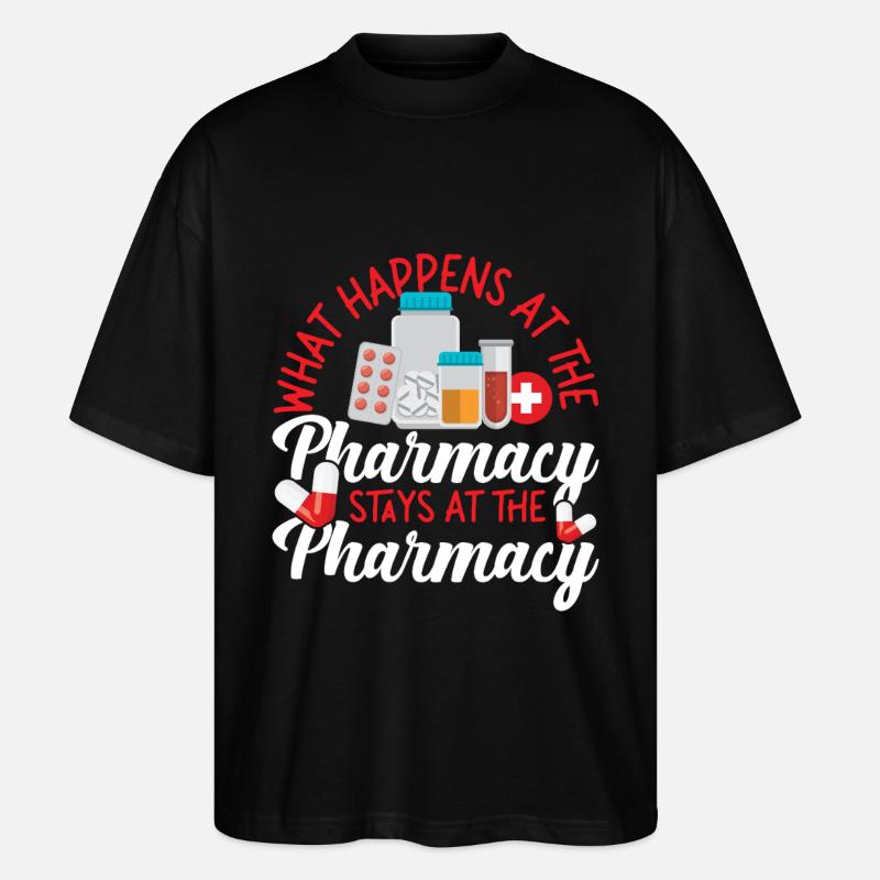 Pharmacy Tech Technician - Stanley/Stella Oversized Unisex Organic T-shirt Blaster 2.0 - black