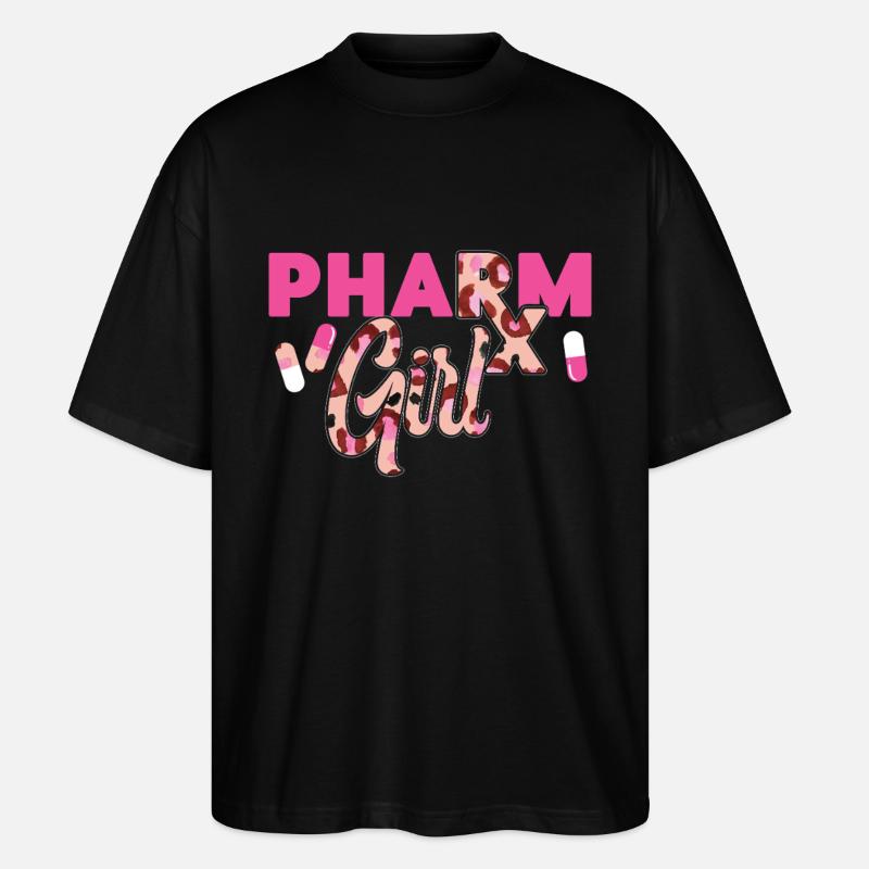 Pharmacy Tech Technician - Stanley/Stella Oversized Unisex Bio T-Shirt Blaster 2.0 - Schwarz