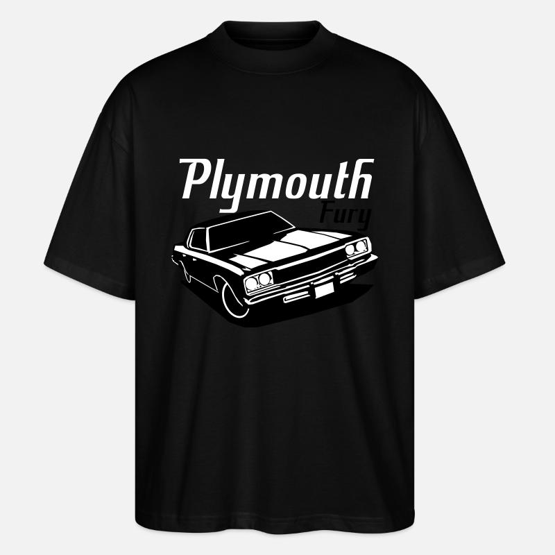 Plymouth Fury - Stanley/Stella Blaster 2.0 Unisex Oversized Luomu T-paita - musta