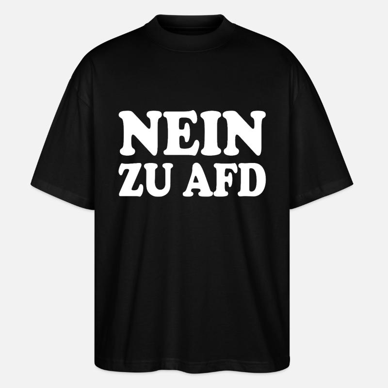 Non à afd - T-shirt bio Blaster 2.0 coupe oversize Stanley/Stella Unisexe - noir