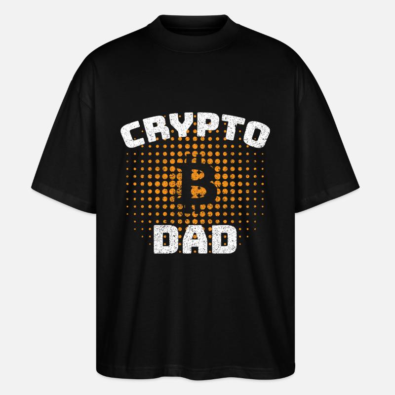 Crypto Dad - Stanley/Stella Oversized Unisex Bio T-Shirt Blaster 2.0 - Schwarz