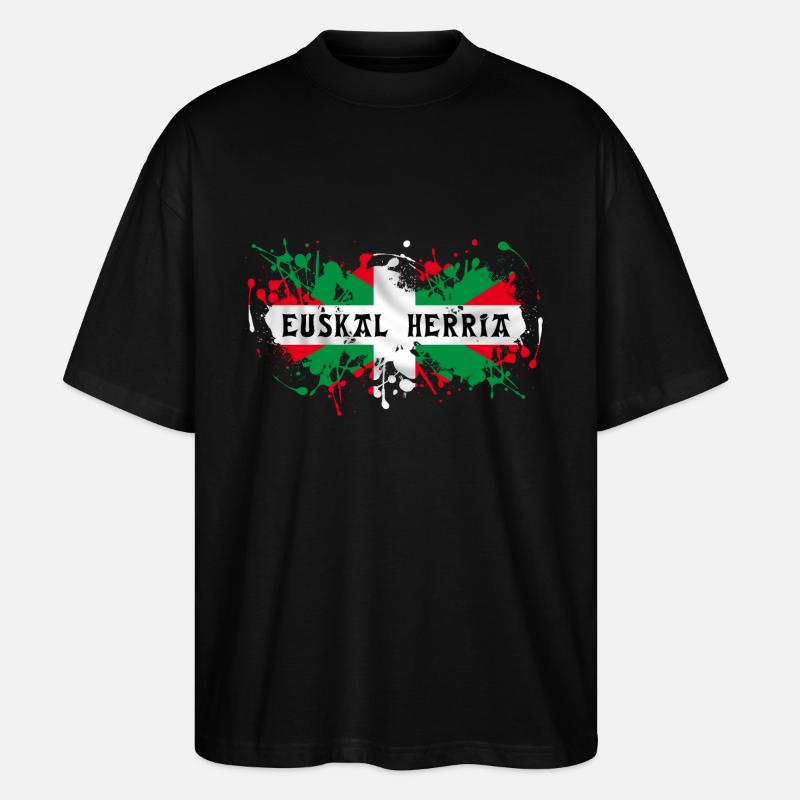 euskal herria - pays basque 59 - T-shirt bio Blaster 2.0 coupe oversize Stanley/Stella Unisexe - noir