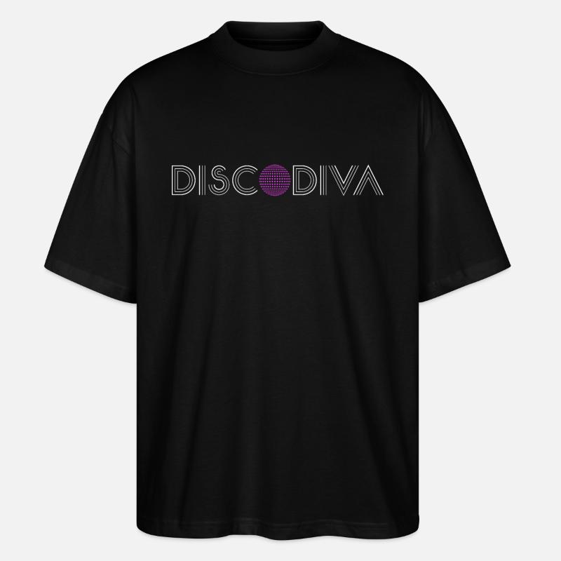 Disco Diva - Stanley/Stella Oversized Unisex Bio T-Shirt Blaster 2.0 - Schwarz