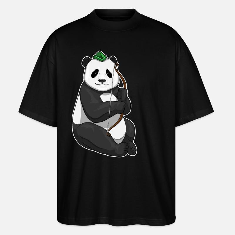 Arc Panda Archer - T-shirt bio Blaster 2.0 coupe oversize Stanley/Stella Unisexe - noir