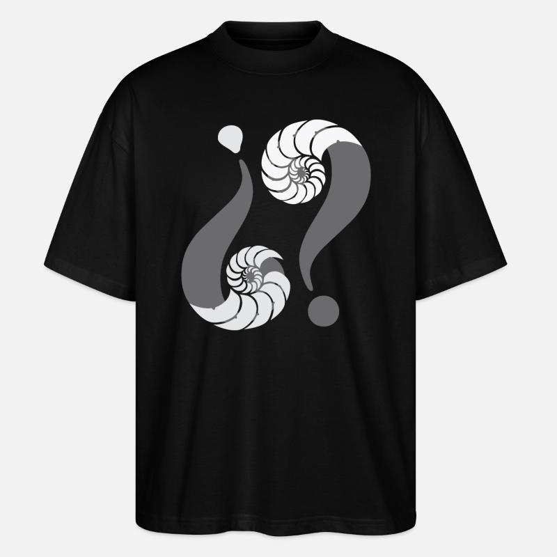 Unendliches Rätsel. 08 Grau - Stanley/Stella Oversized Unisex Bio T-Shirt Blaster 2.0 - Schwarz
