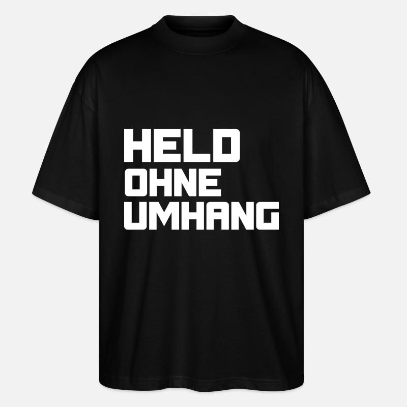 Héros sans cape - T-shirt bio Blaster 2.0 coupe oversize Stanley/Stella Unisexe - noir