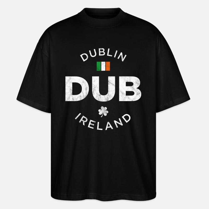 DUB, Dublin, Irlande - T-shirt bio Blaster 2.0 coupe oversize Stanley/Stella Unisexe - noir