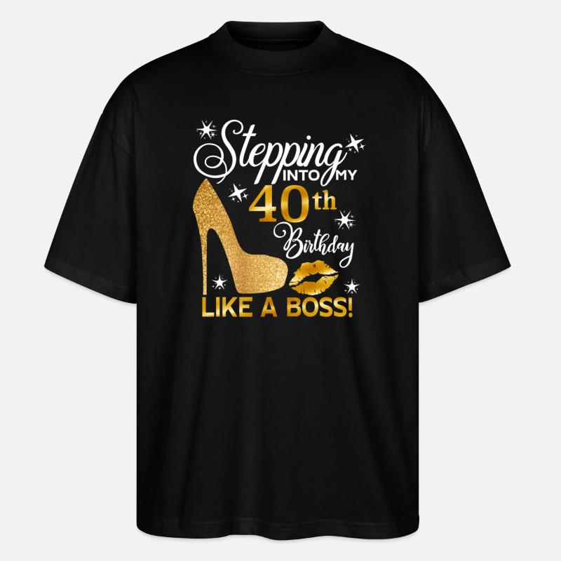 40 - T-shirt bio Blaster 2.0 coupe oversize Stanley/Stella Unisexe - noir