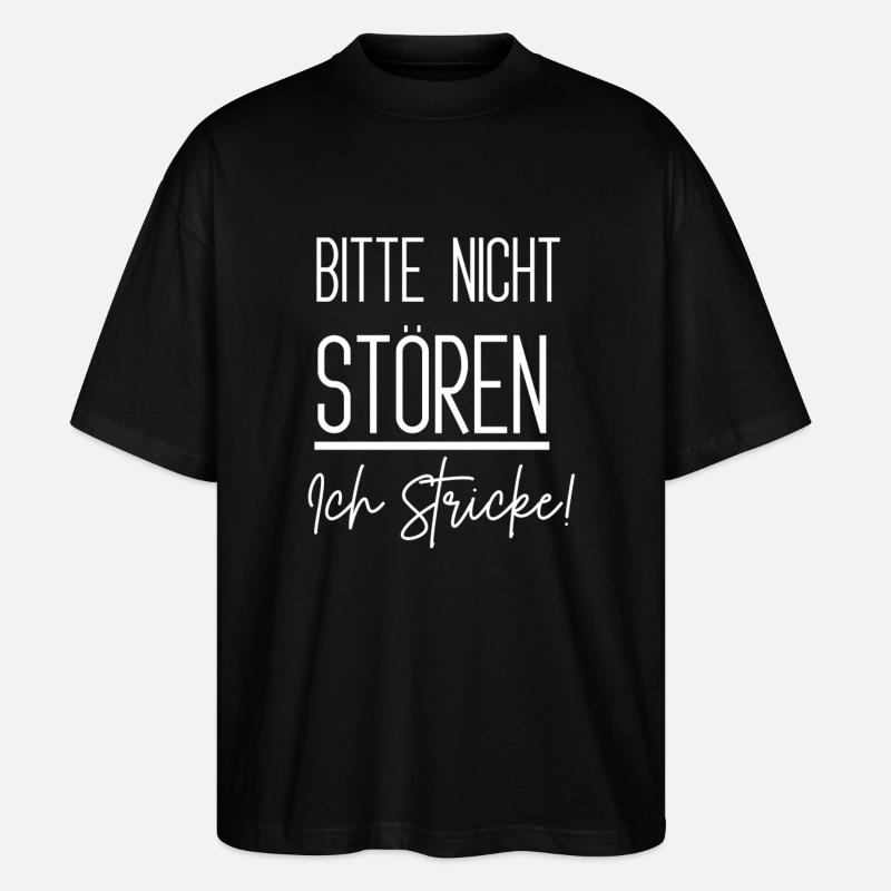 Humorvolles Statement Design - Stanley/Stella Oversized Unisex Bio T-Shirt Blaster 2.0 - Schwarz