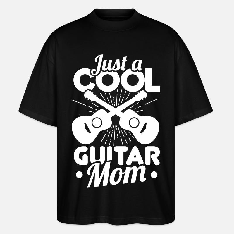 Juste une maman guitare cool - T-shirt bio Blaster 2.0 coupe oversize Stanley/Stella Unisexe - noir