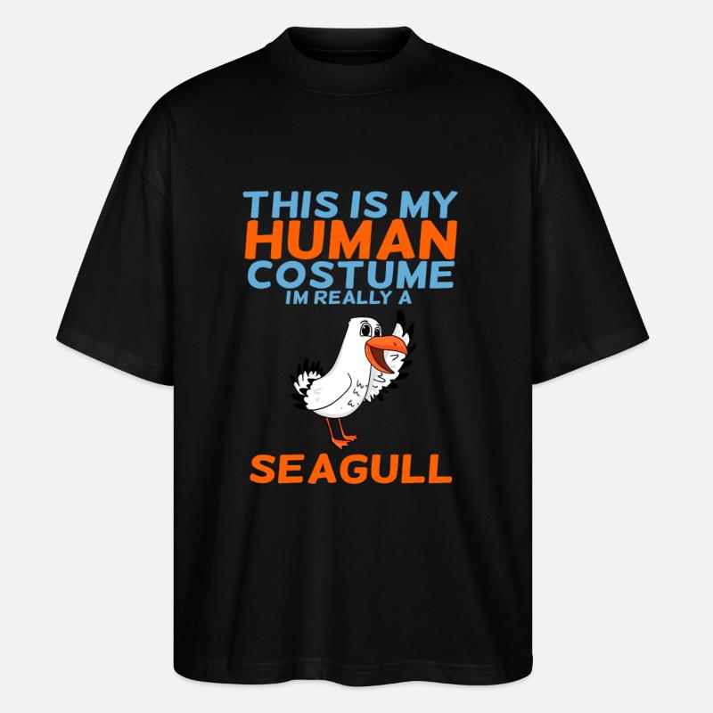 Möwe - Stanley/Stella Oversized Unisex Bio T-Shirt Blaster 2.0 - Schwarz