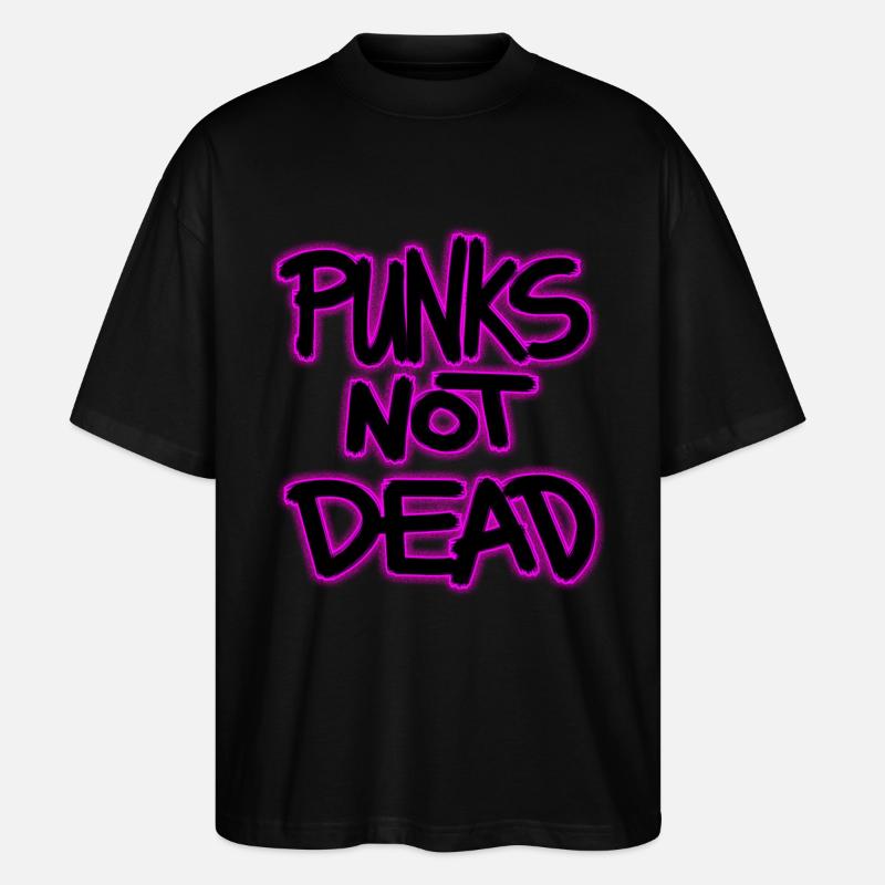 punks not dead - Stanley/Stella Oversized Unisex Bio T-Shirt Blaster 2.0 - Schwarz