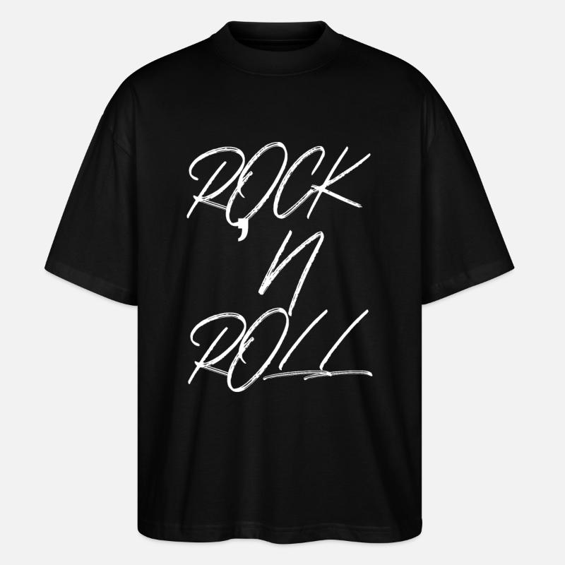 ROCK AND ROLL - Stanley/Stella Oversized Unisex Bio T-Shirt Blaster 2.0 - Schwarz
