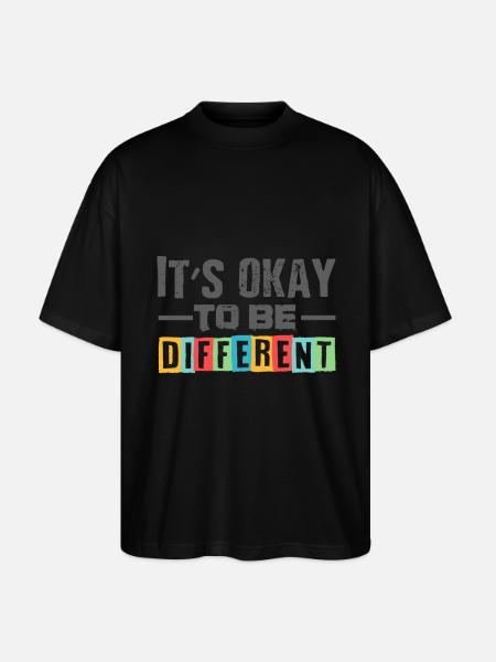 different autism gift shirt - Stanley/Stella Oversized Unisex Organic T-shirt Blaster 2.0 - black