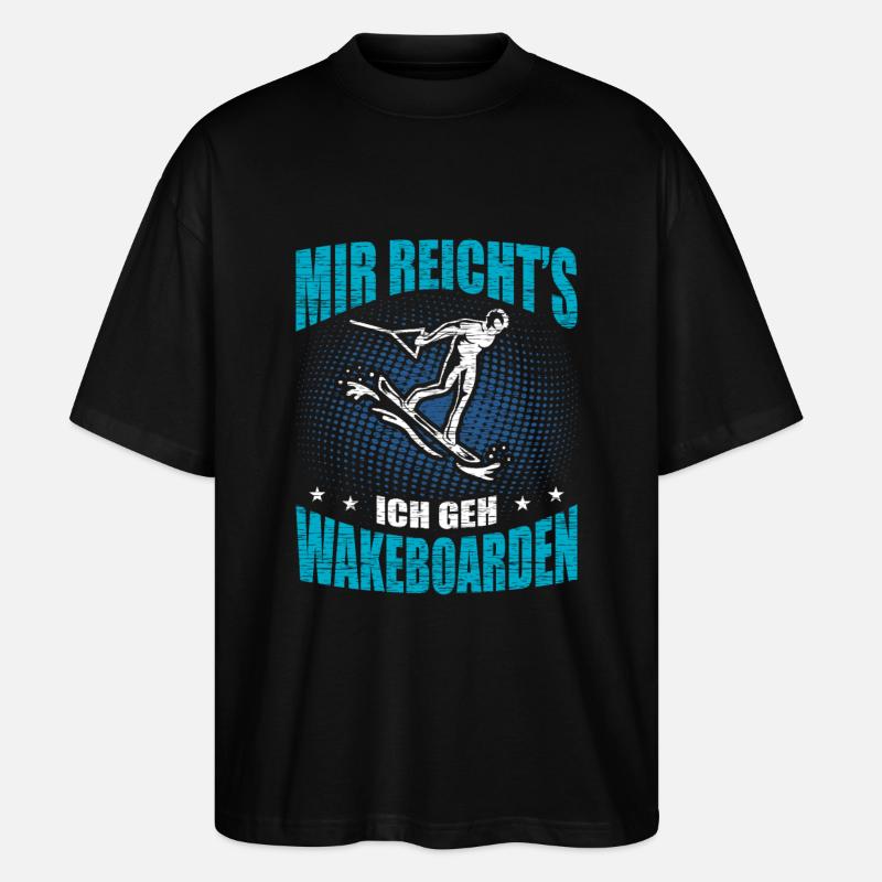 Wakeboarder - Stanley/Stella Oversized Unisex Bio T-Shirt Blaster 2.0 - Schwarz
