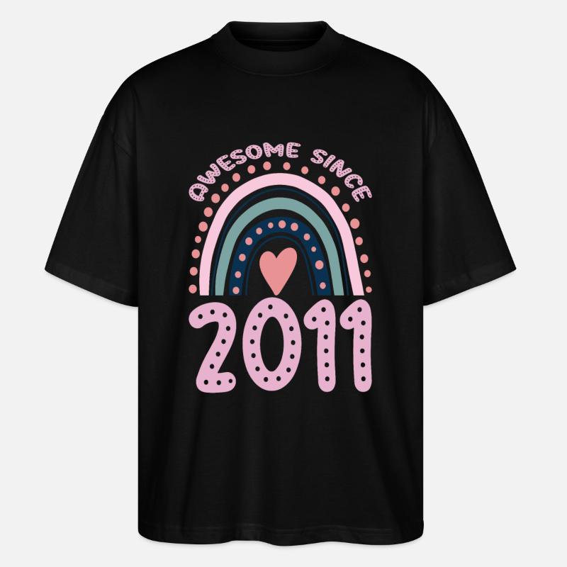 Ehrfürchtig Seit 2011 - Stanley/Stella Oversized Unisex Bio T-Shirt Blaster 2.0 - Schwarz