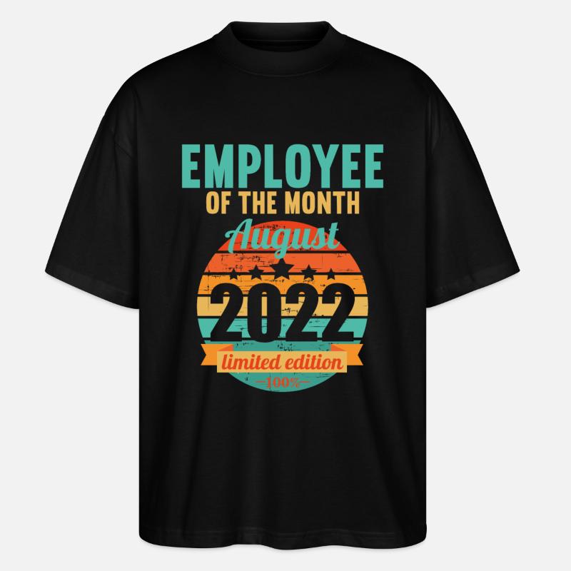Employé du mois d’août 2022 - T-shirt bio Blaster 2.0 coupe oversize Stanley/Stella Unisexe - noir