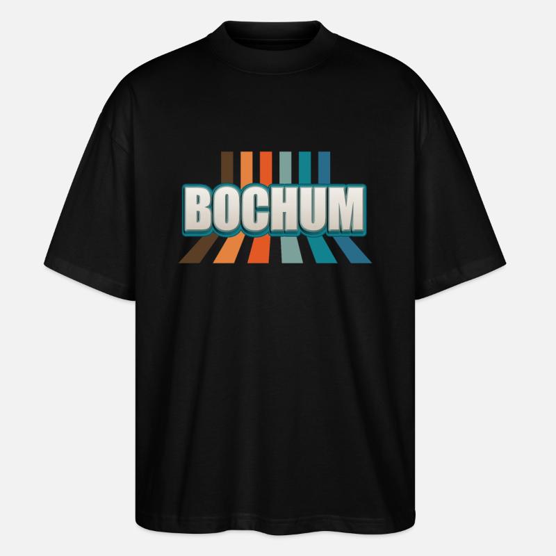 Bochumerin Bochumer Bochum - Stanley/Stella Oversized Unisex Bio T-Shirt Blaster 2.0 - Schwarz