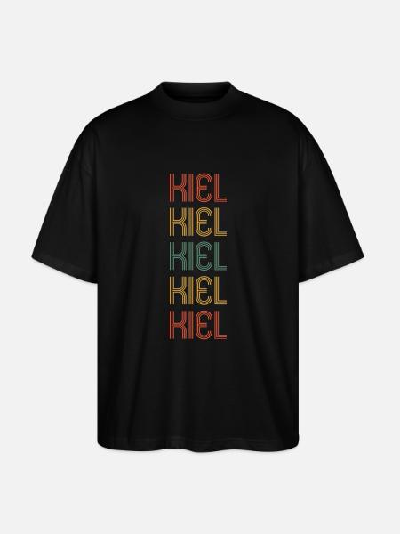 Kielerin Kieler Kiel - Stanley/Stella Oversized Unisex Organic T-shirt Blaster 2.0 - black