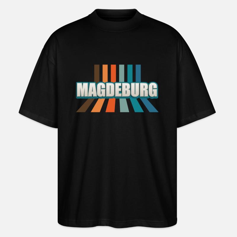 Magdeburgerin Magdeburger Magdebourg - T-shirt bio Blaster 2.0 coupe oversize Stanley/Stella Unisexe - noir