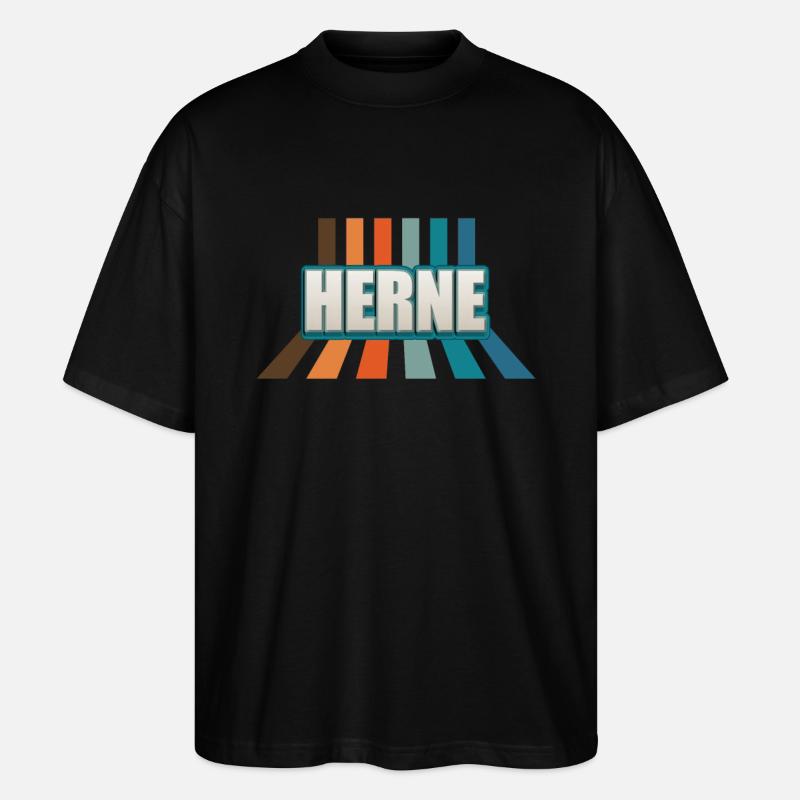Hernerin Herner Herne - Stanley/Stella Oversized Unisex Bio T-Shirt Blaster 2.0 - Schwarz