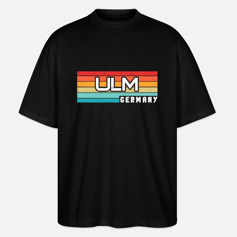 Ulmerin Ulmer Ulm - T-shirt bio Blaster 2.0 coupe oversize Stanley/Stella Unisexe - noir