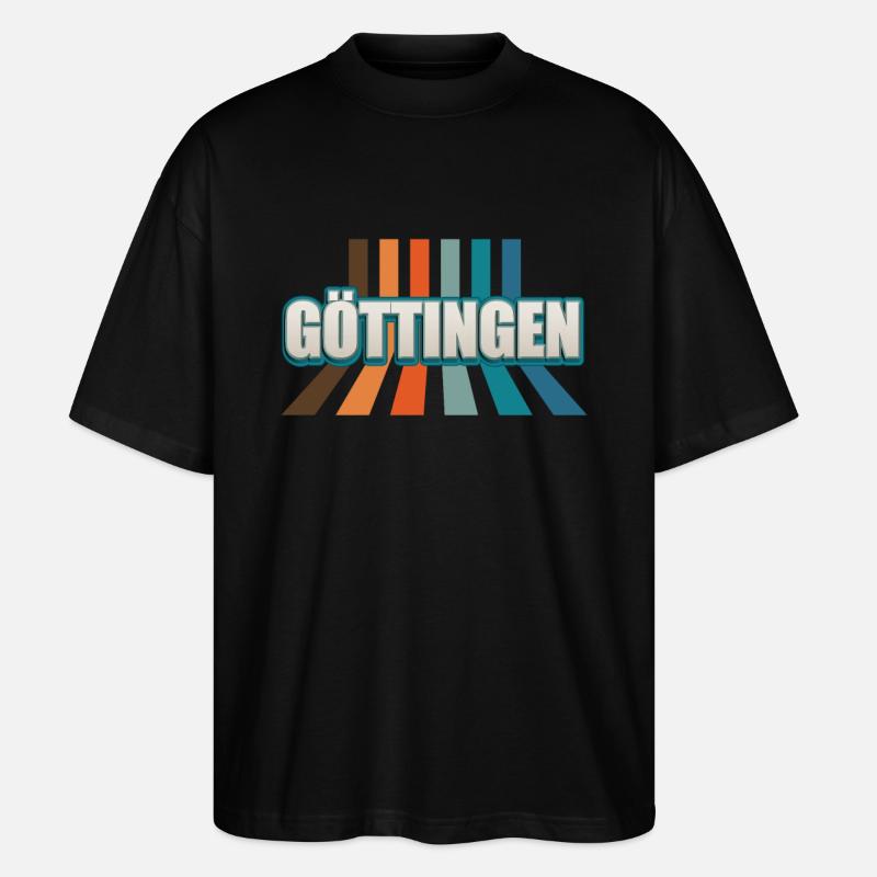 Göttingerin Göttinger Göttingen - Stanley/Stella Oversized Unisex Bio T-Shirt Blaster 2.0 - Schwarz