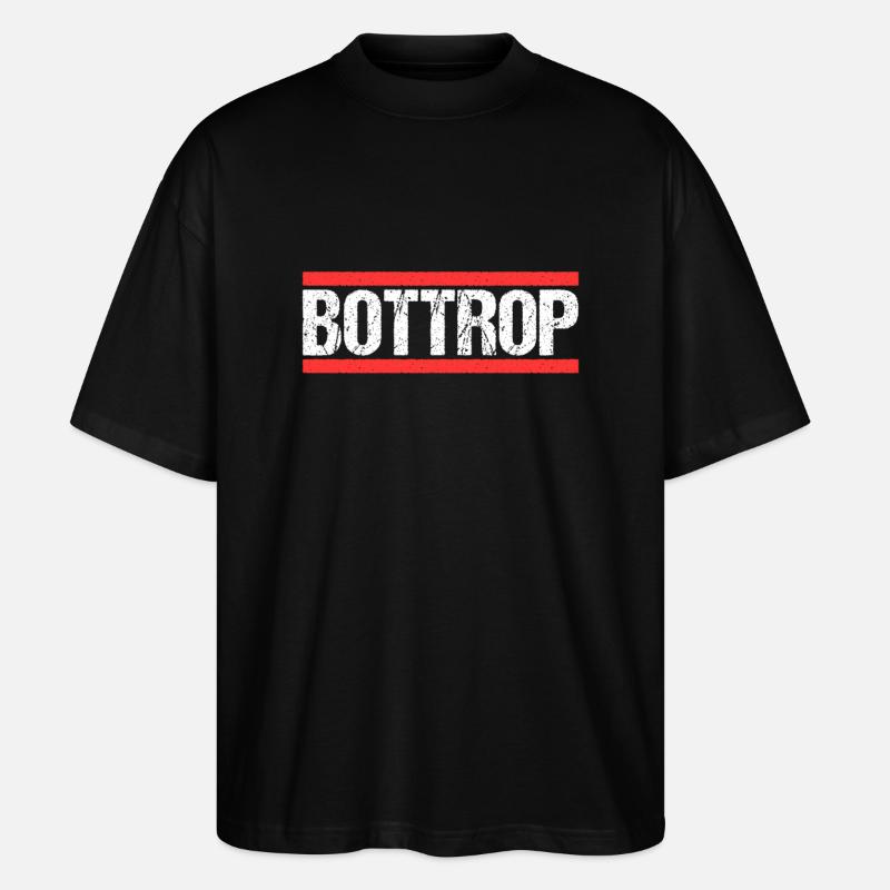 Bottroperin Bottroper Bottrop - Stanley/Stella Oversized Unisex Bio T-Shirt Blaster 2.0 - Schwarz