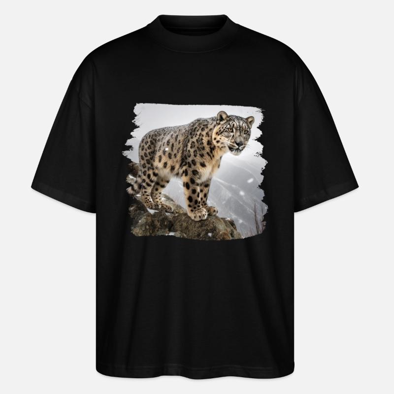 Snow Leopard Snow Leopard - Stanley/Stella Oversized Unisex Organic T-shirt Blaster 2.0 - black