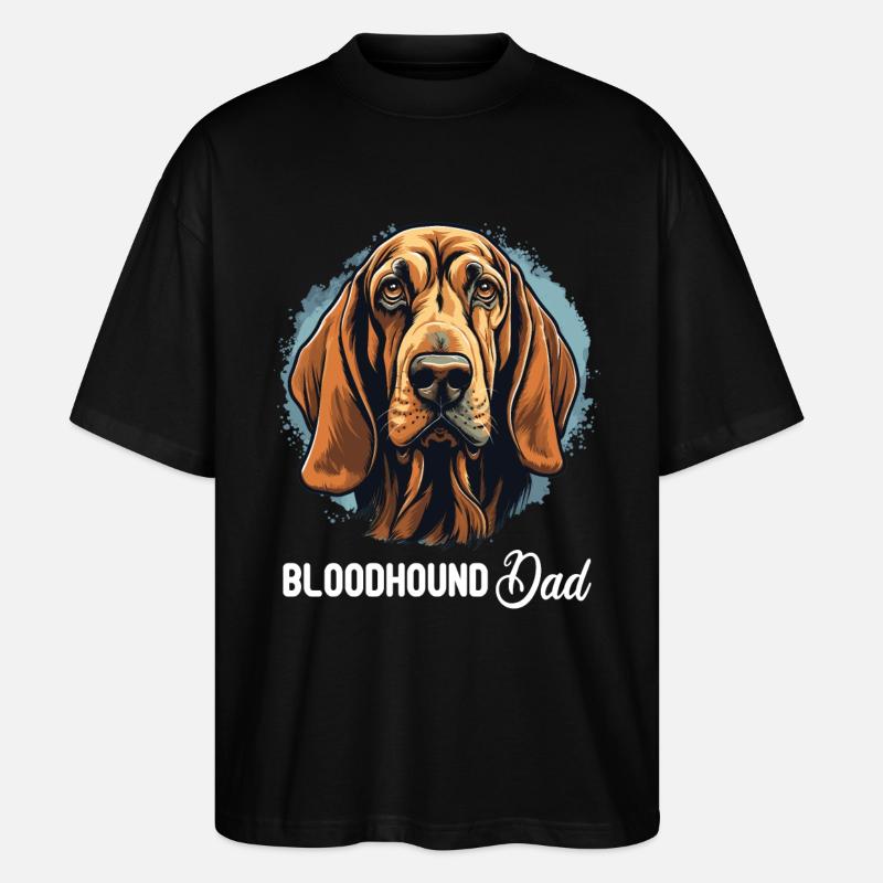 Chien Bloodhound - T-shirt bio Blaster 2.0 coupe oversize Stanley/Stella Unisexe - noir
