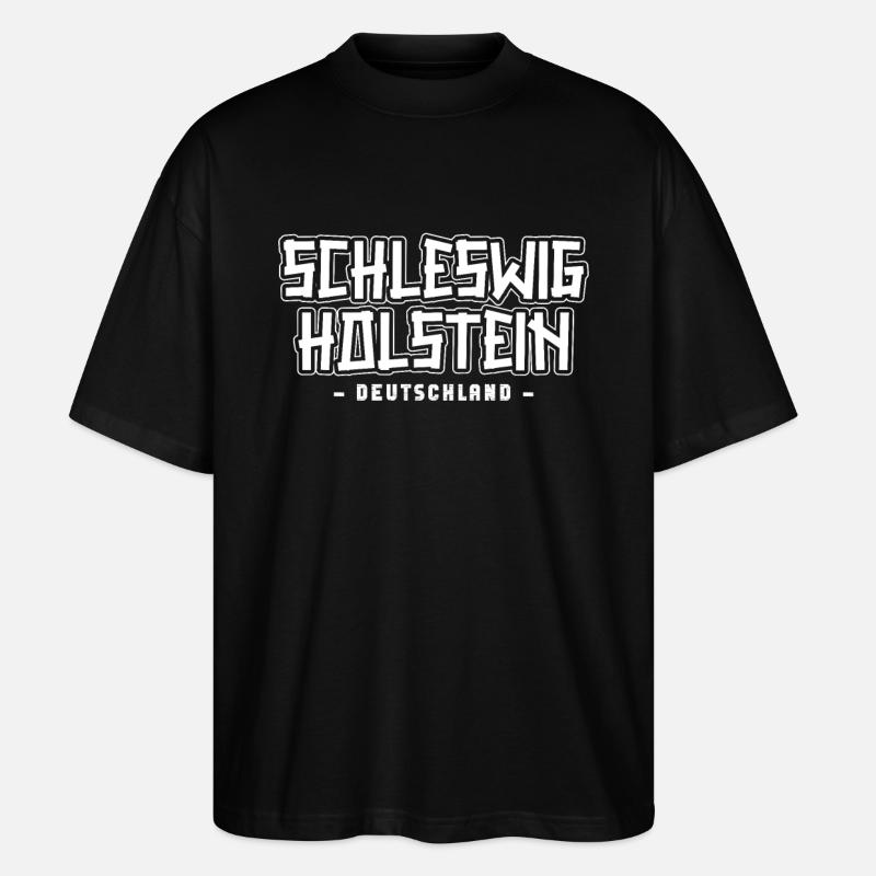 Schleswig Holsteiner Holsteinerin Holstein - T-shirt bio Blaster 2.0 coupe oversize Stanley/Stella Unisexe - noir