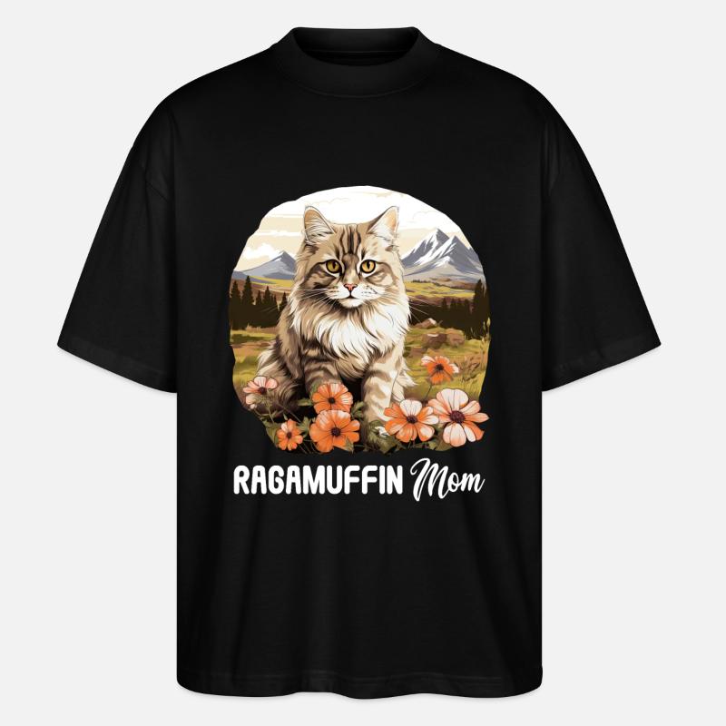 Ragamuffin Chaton Ragamuffin Chat - T-shirt bio Blaster 2.0 coupe oversize Stanley/Stella Unisexe - noir