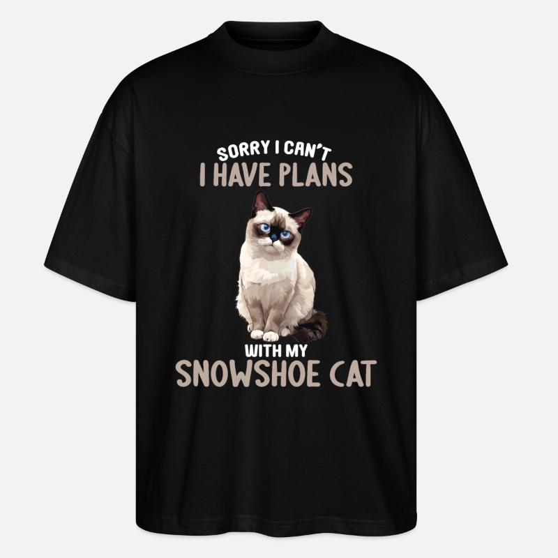 Chaton raquette Chat raquette - T-shirt bio Blaster 2.0 coupe oversize Stanley/Stella Unisexe - noir