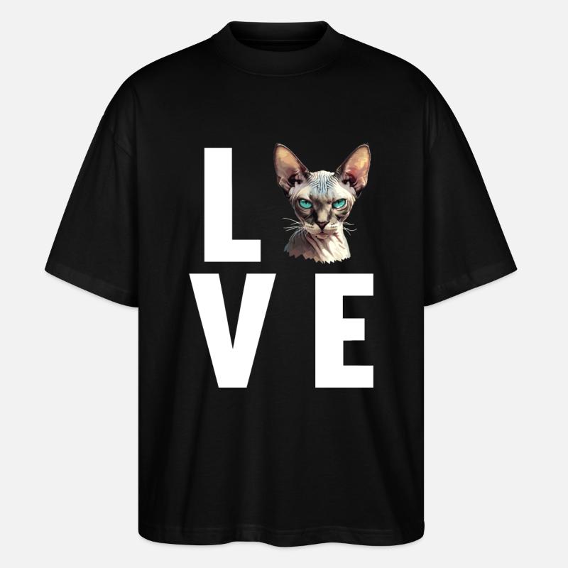 Sphynx Kitten Sphynx Cat - Stanley/Stella Oversized Unisex Organic T-shirt Blaster 2.0 - black