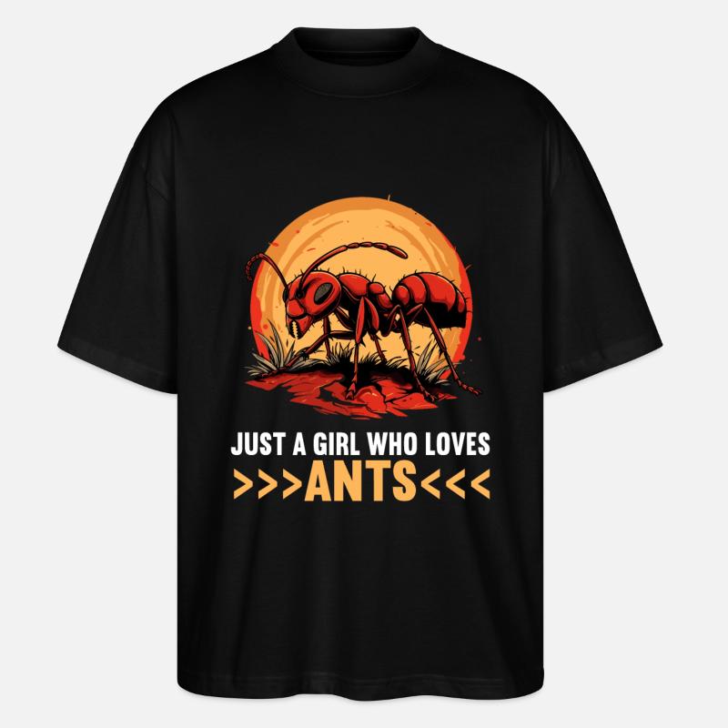 Ant Ameisen Ameise - Stanley/Stella Oversized Unisex Bio T-Shirt Blaster 2.0 - Schwarz