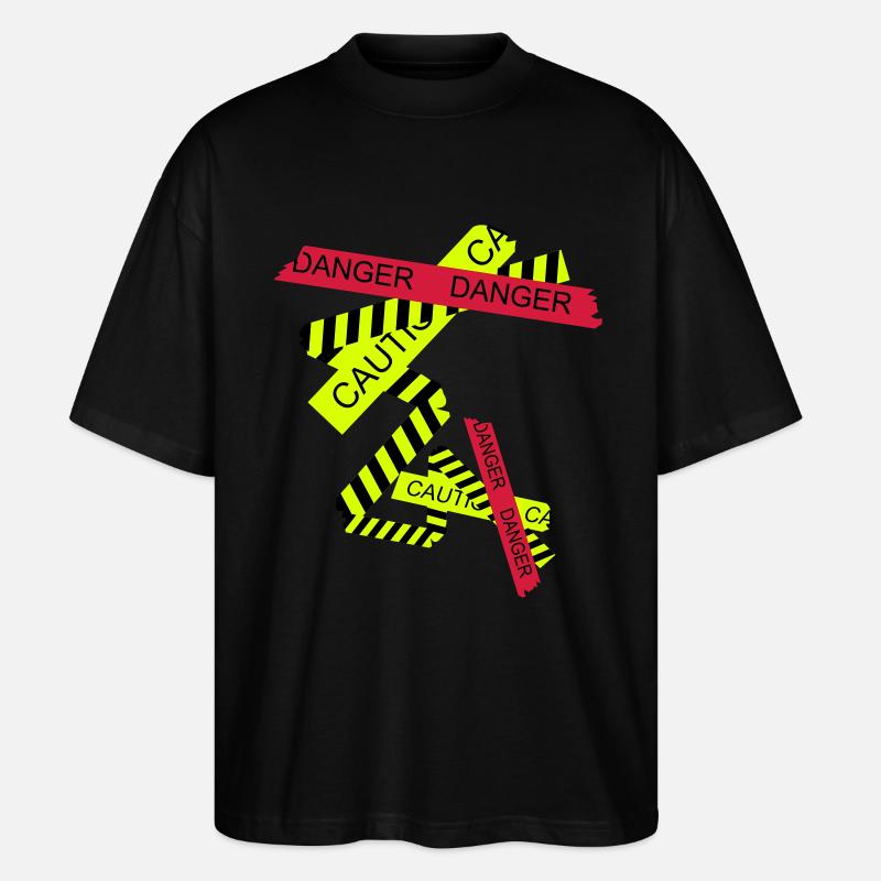 danger - Stanley/Stella Oversized Unisex Bio T-Shirt Blaster 2.0 - Schwarz
