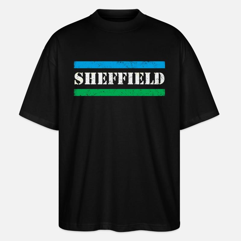 Sheffield - Stanley/Stella Oversized Unisex Bio T-Shirt Blaster 2.0 - Schwarz