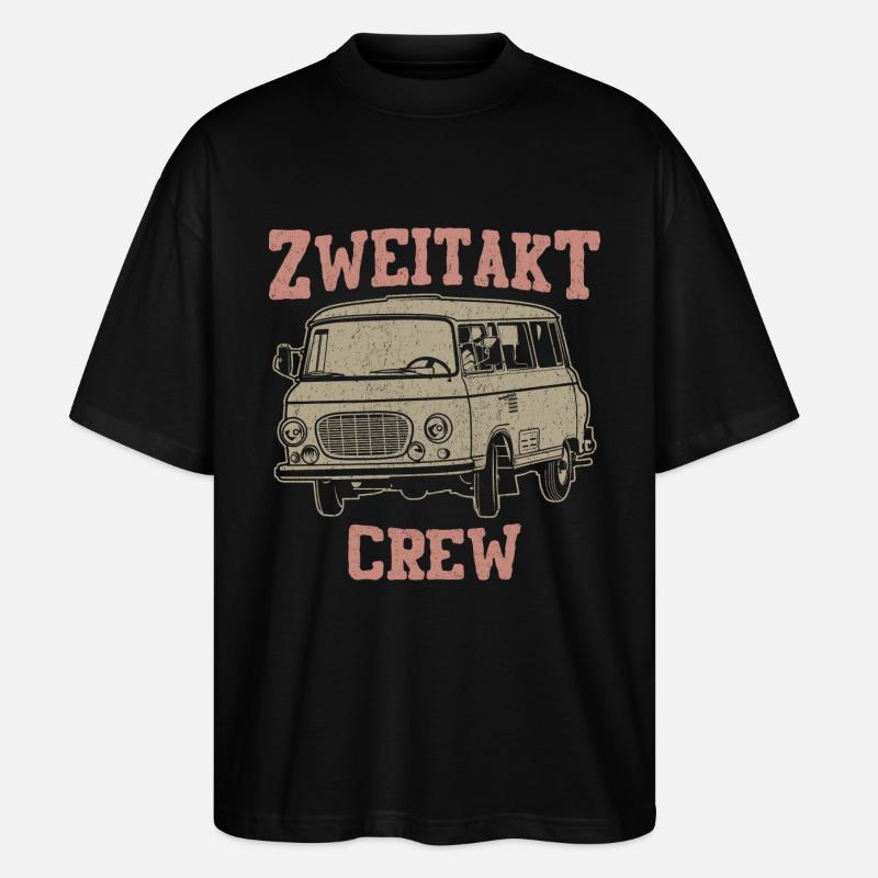 Zweitakt Crew Barkas B1000 - Stanley/Stella Oversized Unisex Bio T-Shirt Blaster 2.0 - Schwarz