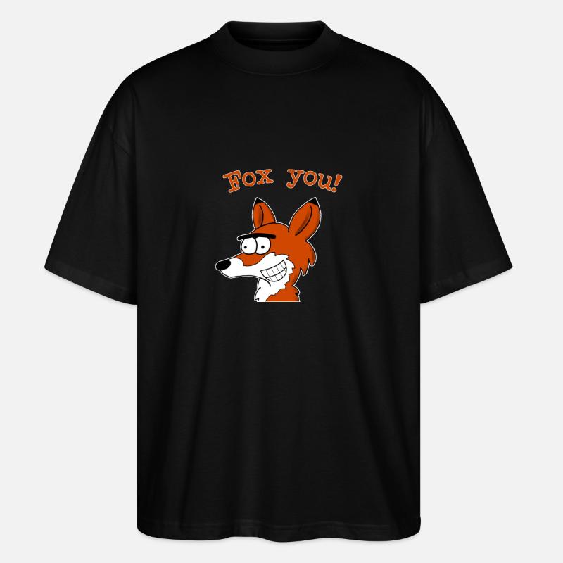 Fox you! - Stanley/Stella Oversized Unisex Bio T-Shirt Blaster 2.0 - Schwarz
