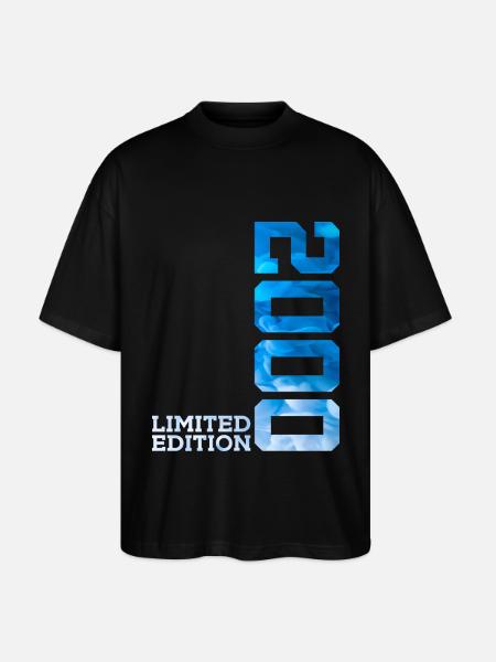 26TH ANNIVERSARY LIMITED EDITION 2000 - Stanley/Stella Oversized Unisex Organic T-shirt Blaster 2.0 - black